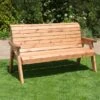 Three Seat Garners Rustic Bench -Outdoor Garden Care 32
