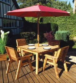 Charles Square Four Seater Table Set