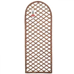 Framed Willow Trellis Panel Curved Top