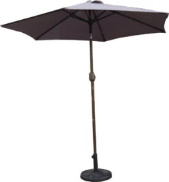 Pagoda 2.5m Crank & Tilt Parasol - Brown