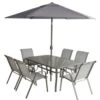 Pagoda Capri 6 Seat Dining Set 2 Pagoda Capri 6 Seat Dining Set -Outdoor Garden Care who